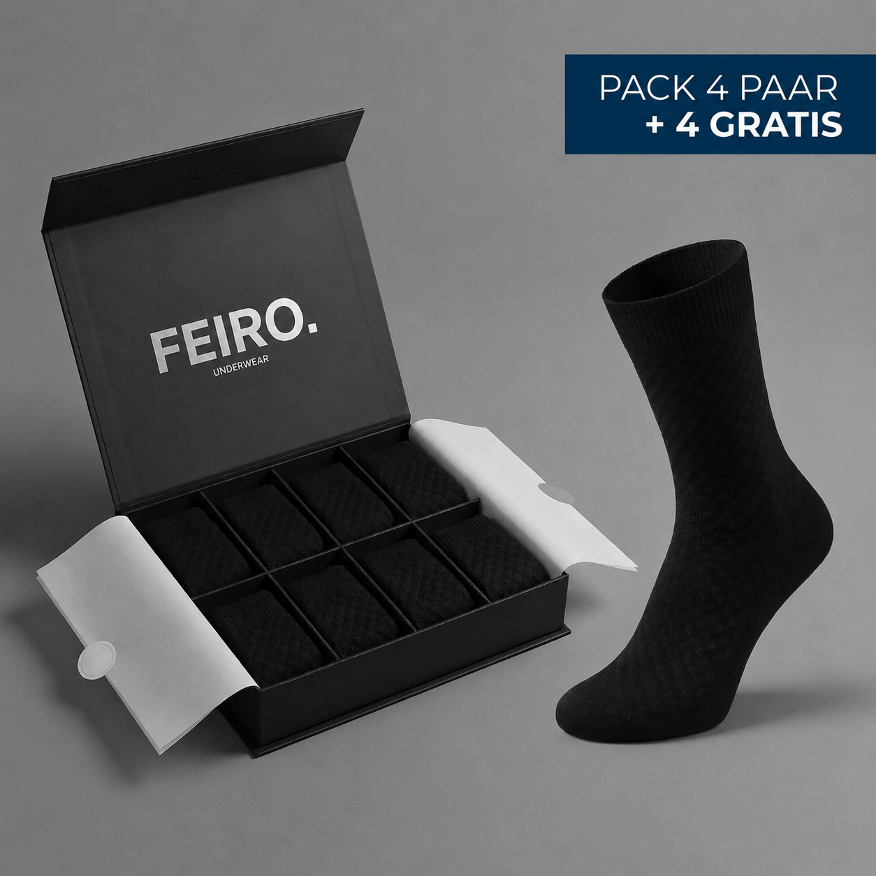 PREMIUM-HALBHOHE FEIRO SOCKEN AUS BAMBUSFASER