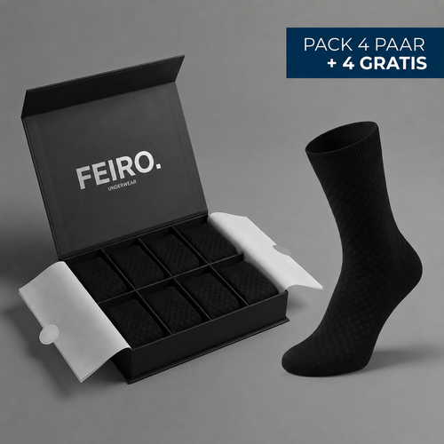 PREMIUM-HALBHOHE FEIRO SOCKEN AUS BAMBUSFASER