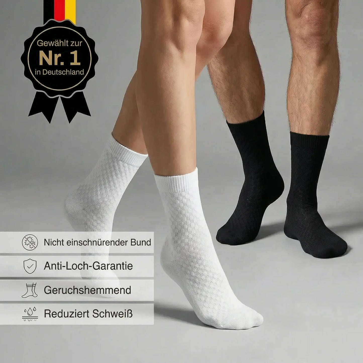 PREMIUM-HALBHOHE FEIRO SOCKEN AUS BAMBUSFASER