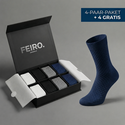 PREMIUM-HALBHOHE FEIRO SOCKEN AUS BAMBUSFASER